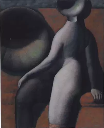 Desnudo frente a un gramófono, 1973