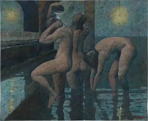 Three Bathers Executed in 1993