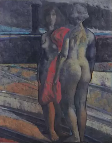 Dos desnudos y un barco negro, 1984
