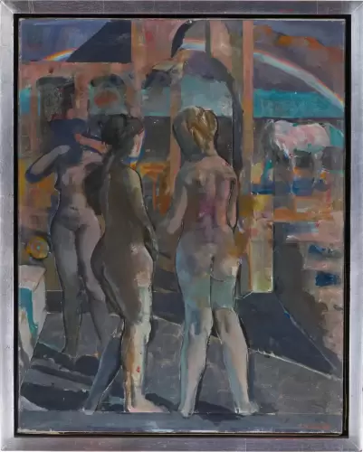 Untitled (Three Nudes and a Horse), 1988